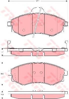 Гальмівні колодки TRW GDB3256 ціна, від 16.60 USD