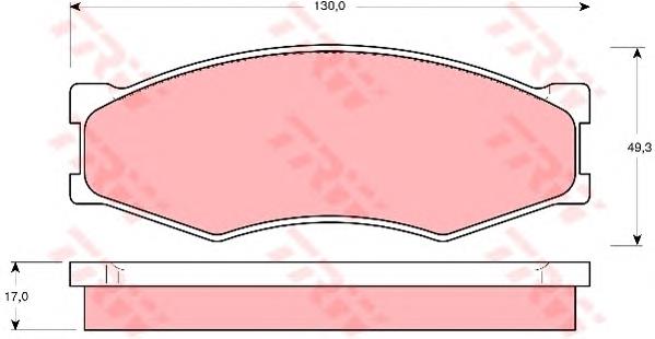 Гальмівні колодки TRW GDB318 ціна, від 16.41 USD