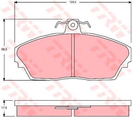 Гальмівні колодки TRW GDB3148 ціна, від 29.19 USD