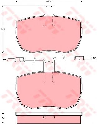 Гальмівні колодки TRW GDB342 ціна, від 7.32 USD