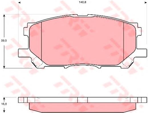 Купити GDB3397 TRW Колодки гальмівні передні, дискові