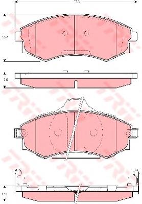 Гальмівні колодки TRW GDB3283 ціна, від 17.26 USD