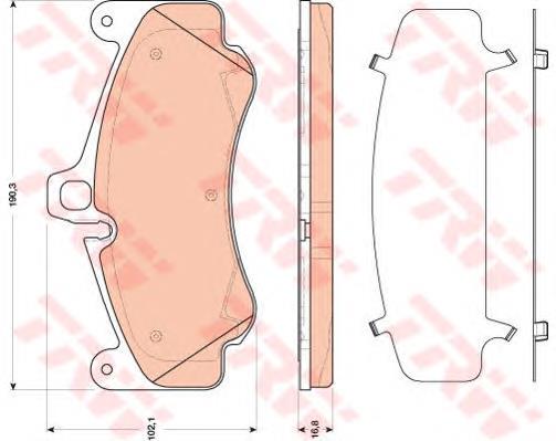 Гальмівні колодки TRW GDB1817 ціна, від 65.02 USD
