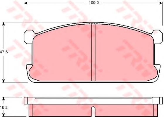 Гальмівні колодки TRW GDB194 ціна, від 11.78 USD