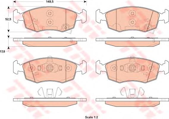 Купити 77368831 Fiat/Alfa/Lancia Колодки гальмівні передні, дискові