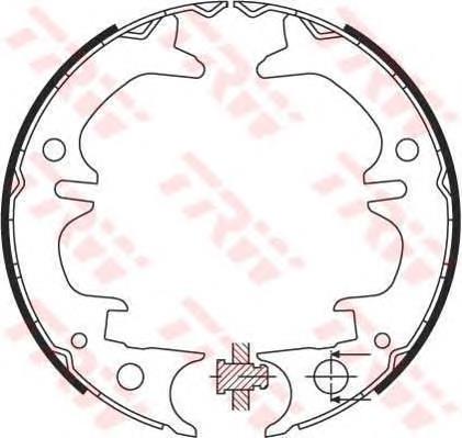 Колодки ручника GS8430 TRW