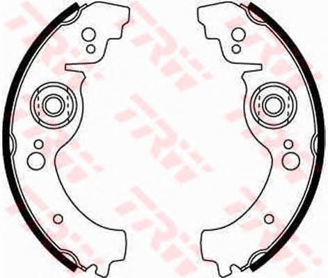 GS8163 TRW колодки гальмові задні, барабанні