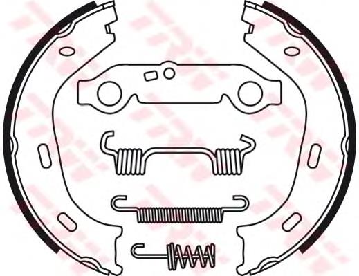 Колодки ручника GS8218 TRW