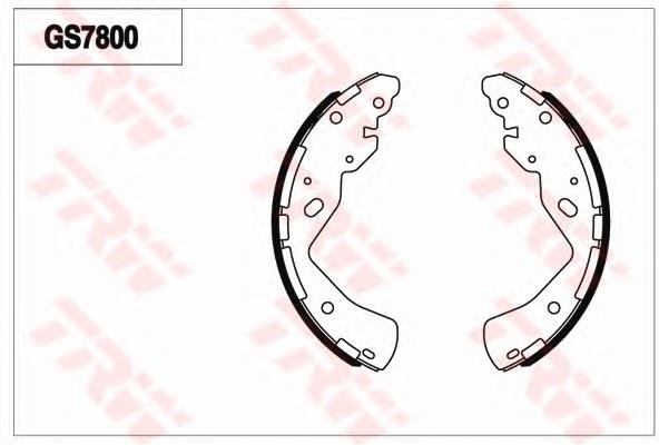 Колодки гальмові задні, барабанні UCYM2638Z Mazda