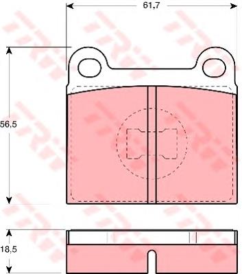 Купити GDB663 TRW Колодки гальмівні передні, дискові