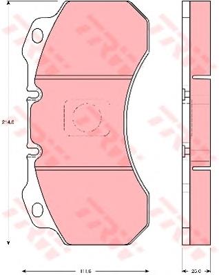 Тормозні колодки TRW GDB5071