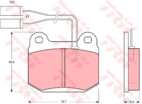 Гальмівні колодки TRW GDB364 ціна, від 18.72 USD