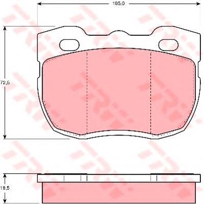 Гальмівні колодки TRW GDB394 ціна, від 29.39 USD