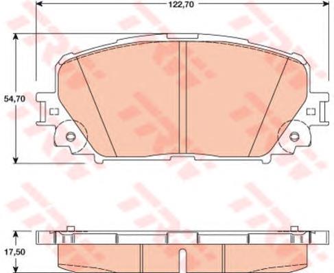 Гальмівні колодки TRW GDB3460 ціна, від 20.12 USD