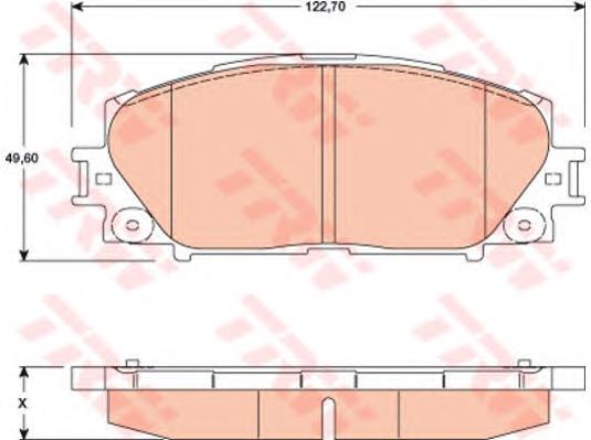 Гальмівні колодки TRW GDB3459 ціна, від 20.44 USD