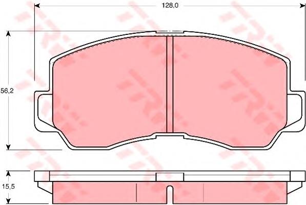 Купити GDB785 TRW Колодки гальмівні передні, дискові