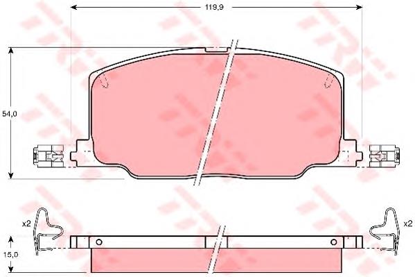 Гальмівні колодки TRW GDB798 ціна, від 18.18 USD