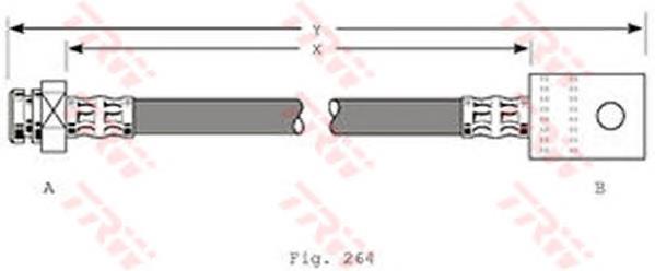 462109C005 Nissan/Infiniti Шланг гальмівний задній