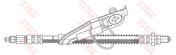 Шланг гальмівний передній, лівий PHC292 TRW