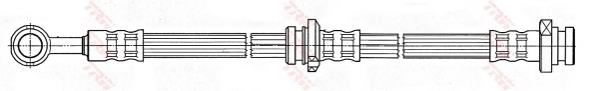 Шланг гальмівний задній, лівий PHD488 TRW