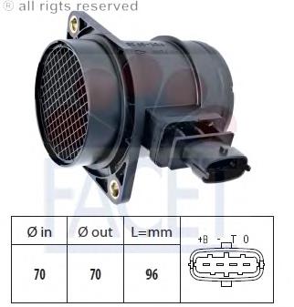 Датчик масової витрати повітря Facet 101299 ціна, від 62.06 USD