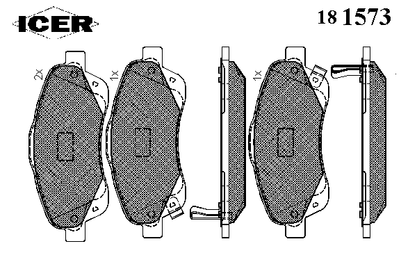 Тормозні колодки Icer 181573