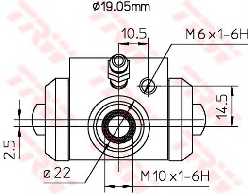 Робочий циліндр TRW BWD113A