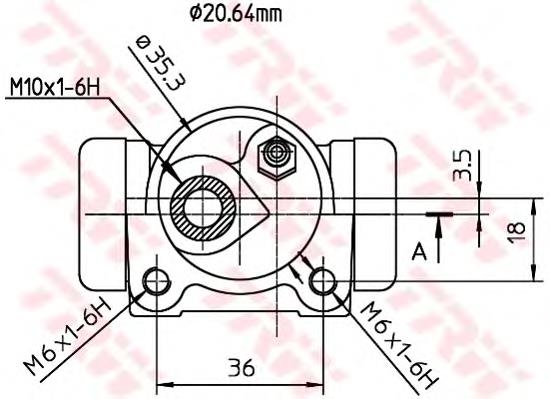Робочий циліндр TRW BWF160
