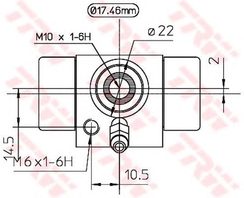 BWC107A TRW Циліндр гальмівний колісний/робітник, задній