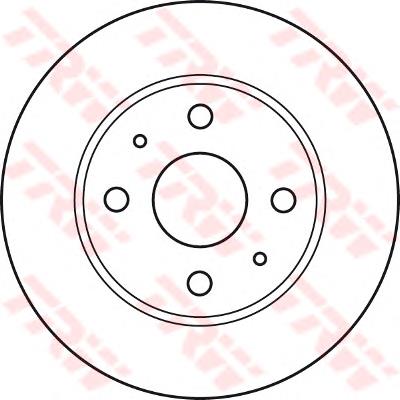 Диск переднього гальма TRW DF4887 ціна, від 25.45 USD