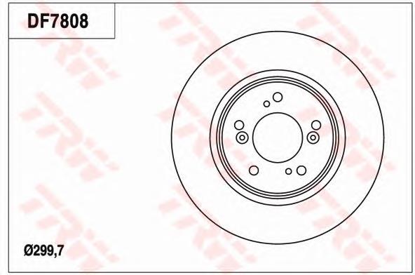 Диск гальмівний передній 45251TB0W00 Honda