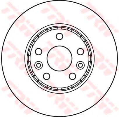 Диск переднього гальма TRW DF6110 ціна, від 43.18 USD