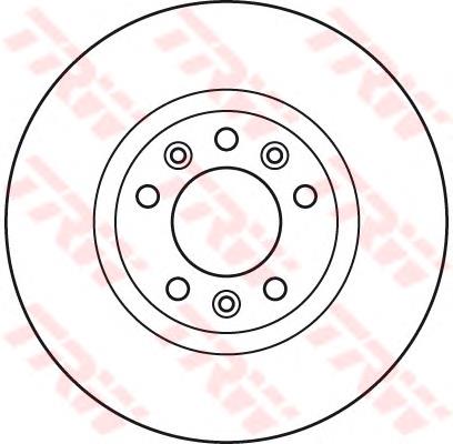 Диск переднього гальма TRW DF6121 ціна, від 42.03 USD