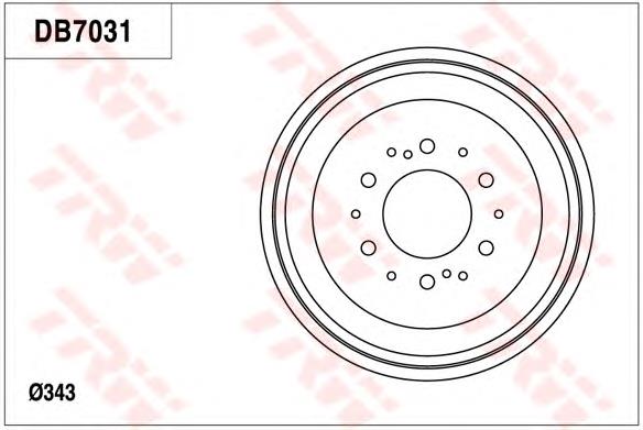 Барабан гальмівний задній 4243135170 Toyota