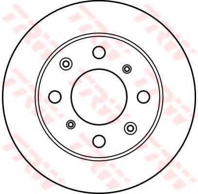 Гальмівні диски передні DF2640 TRW