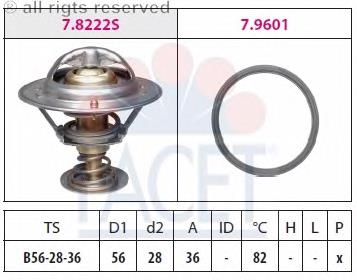 Автомобільний термостат Facet 78728 ціна, від 9.78 USD