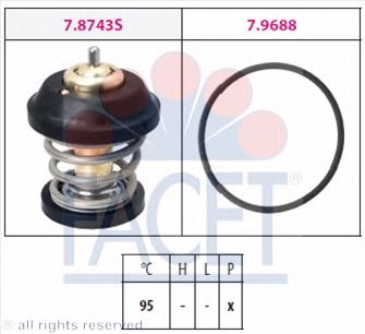 Автомобільний термостат Facet 78743 ціна, від 14.63 USD