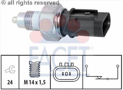 Датчик ліхтарів заднього ходу Facet 76327 ціна, від 9.25 USD