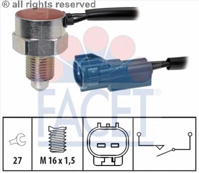 Датчик ліхтарів заднього ходу Facet 76302 ціна, від 7.58 USD