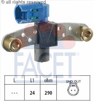 Датчик положення (оборотів) коленвалу 90597 Facet