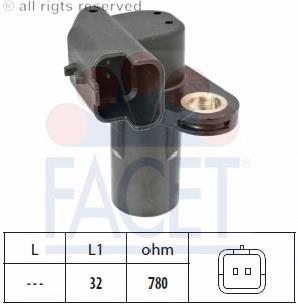 Датчик обертів колінвалу Facet 90553 ціна, від 13.73 USD