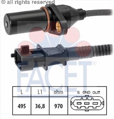 Датчик колінвала 90563 Facet