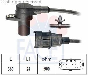 Купити 90564 Facet Датчик положення (оборотів) коленвалу