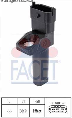 Датчик обертів колінвалу Facet 90654 ціна, від 21.09 USD