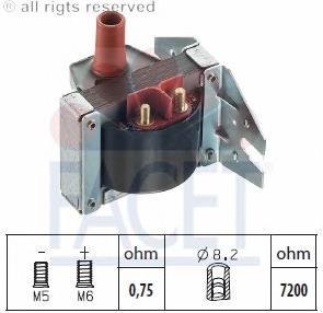 Купити 96069 Facet Котушка запалювання