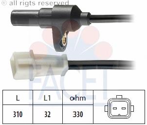 Датчик обертів колінвалу Facet 90142 ціна, від 21.85 USD