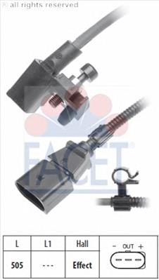 Датчик обертів колінвалу Facet 90445 ціна, від 24.28 USD