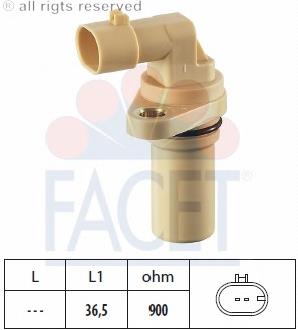 Датчик обертів колінвалу Facet 90379 ціна, від 12.90 USD
