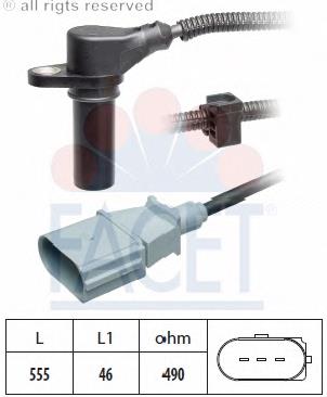 Датчик обертів колінвалу Facet 90505 ціна, від 20.88 USD