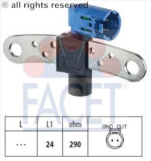 Датчик колінвала 90543 Facet